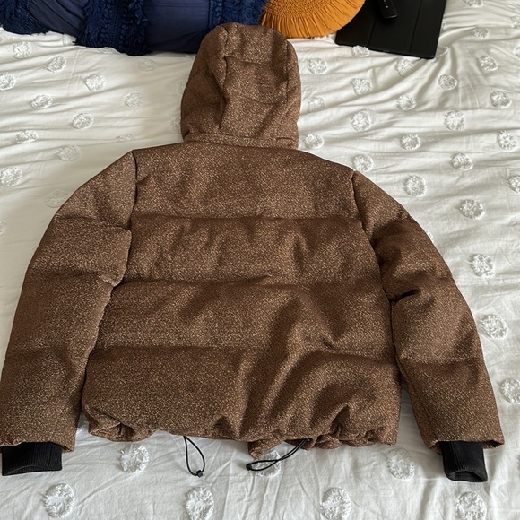 Scotch & soda lurex stargazer sparkle hooded puffer jacket fully lined size XS - Picture 9 of 9